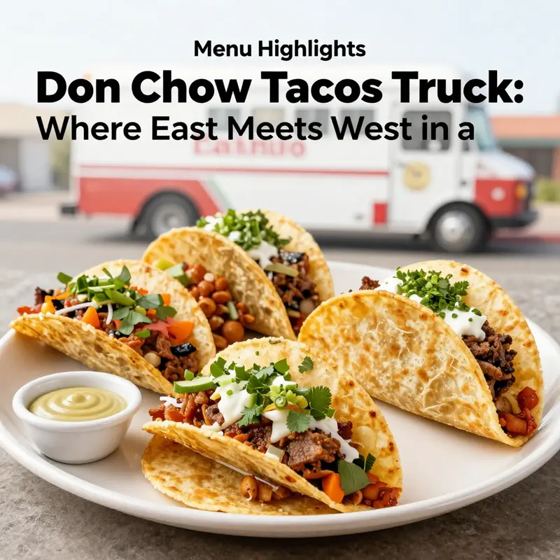 A delicious fusion taco representing the blend of Chinese and Mexican flavors.