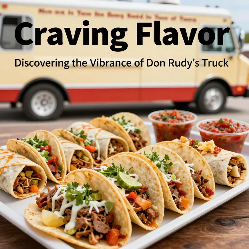 Don Rudy’s Taco Truck serving delicious tacos in a lively Kansas City location.