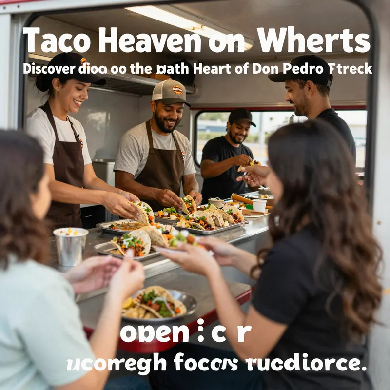 A colorful display of authentic tacos, highlighting the fresh ingredients that define Don Pedro’s menu.