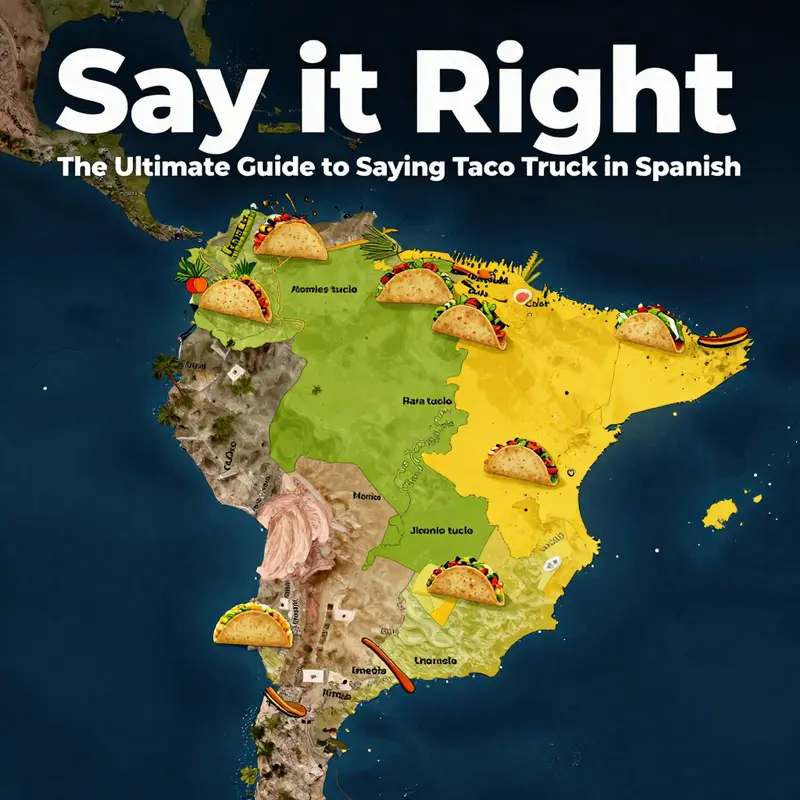 Understanding taco truck terminology in a lively taco truck setting.