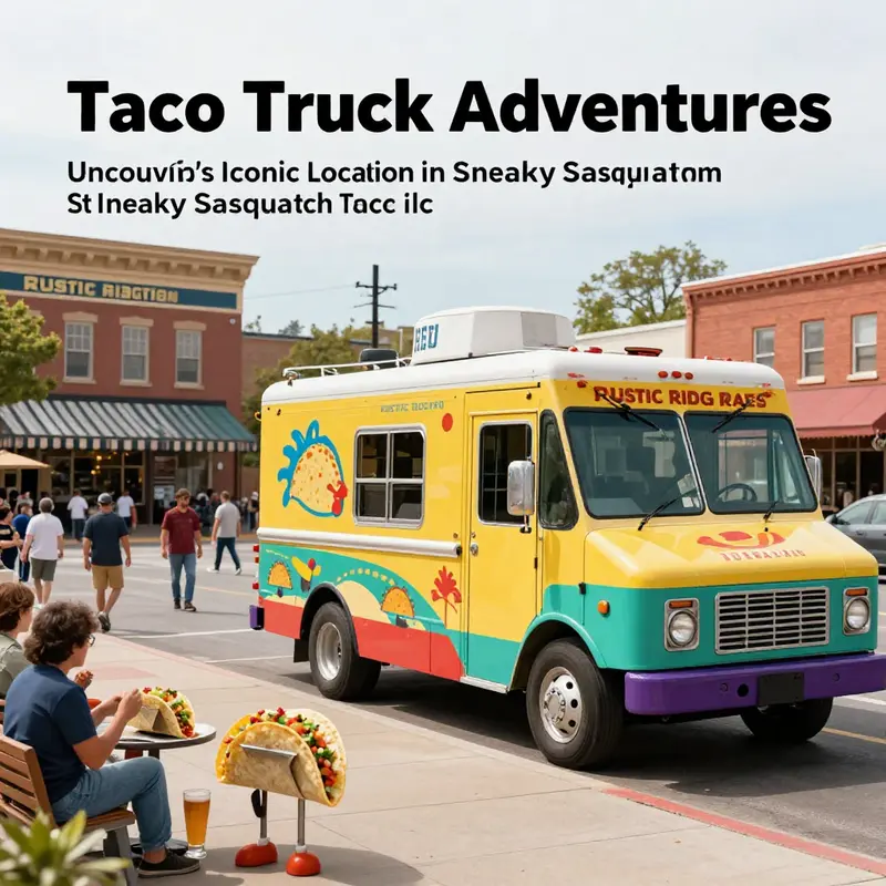 Navigate the in-game map to find the Taco Truck in Sneaky Sasquatch.