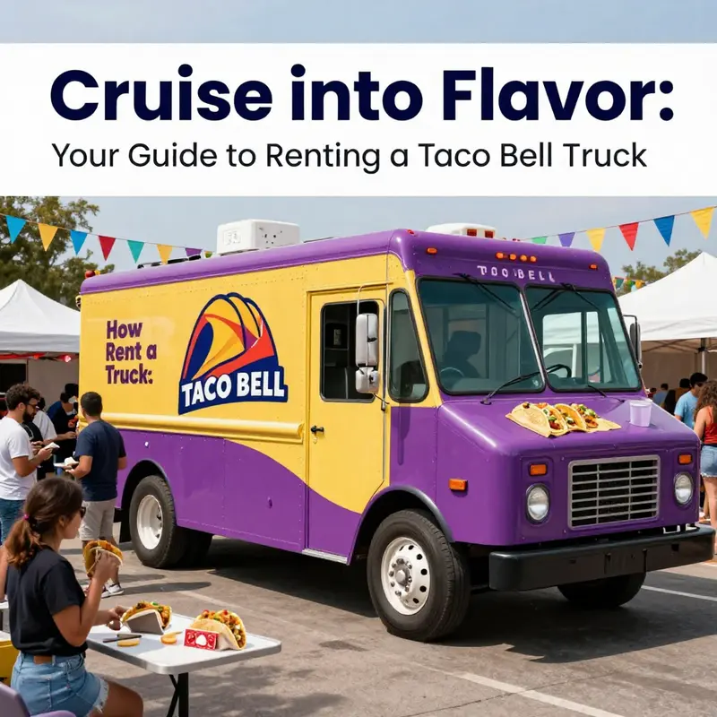 Exploring various rental options to bring the Taco Bell truck to your event.