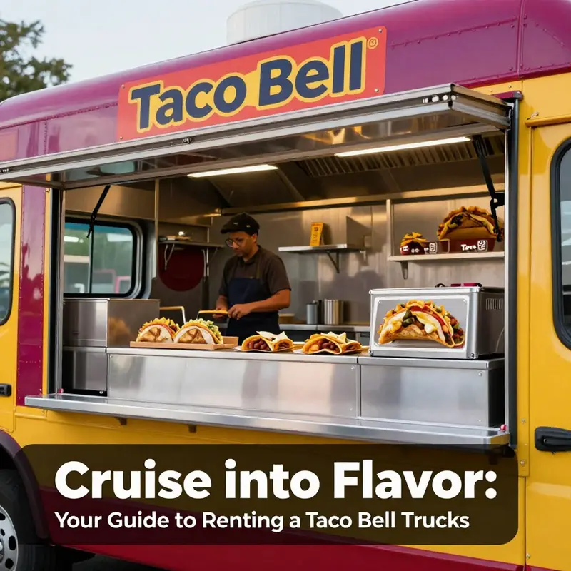 Exploring various rental options to bring the Taco Bell truck to your event.