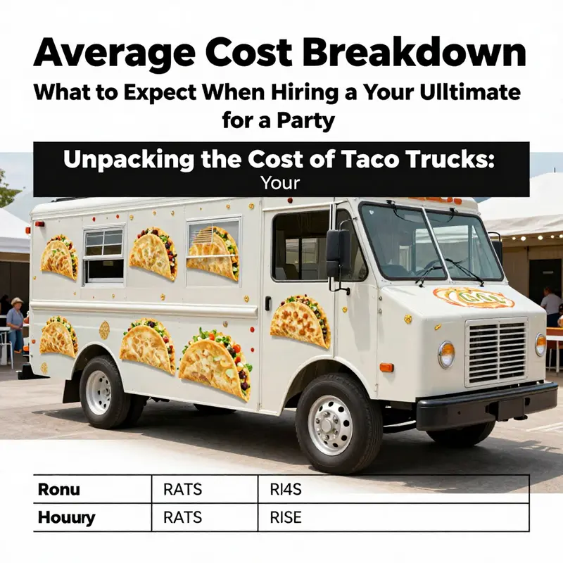 Understanding the factors that influence taco truck costs for your party.