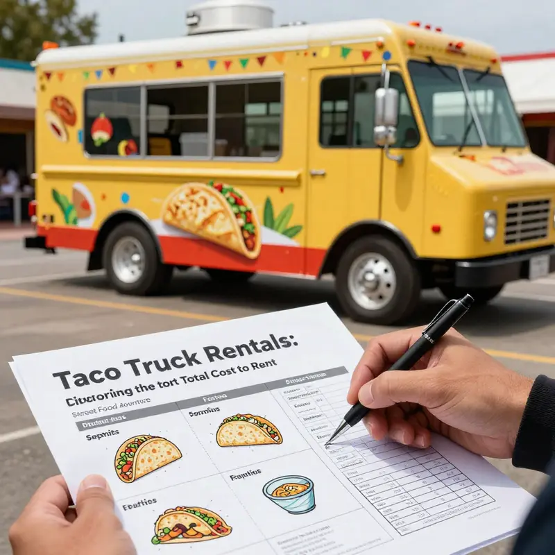 A taco truck ready to serve: understanding the cost factors involved.