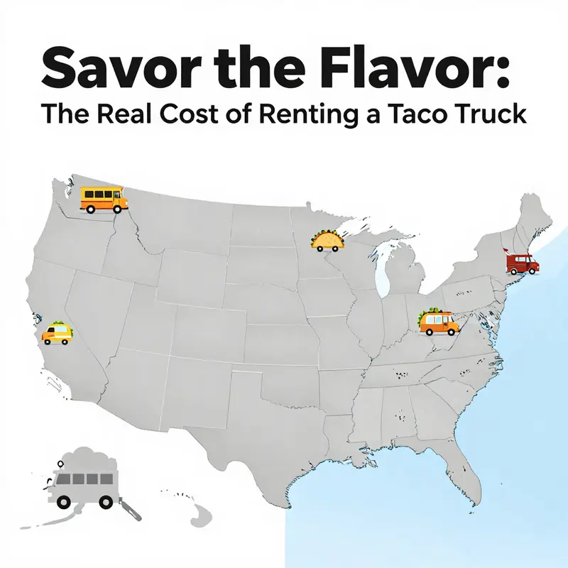 Diverse taco trucks showcasing the variety in styles and catering options available.