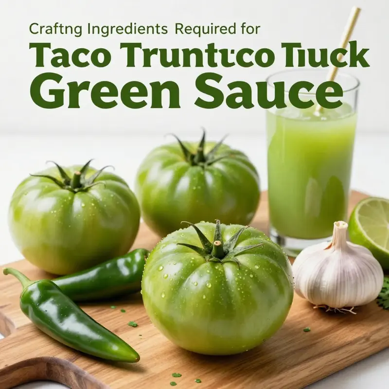 All the fresh ingredients you’ll need for Taco Truck Green Sauce.