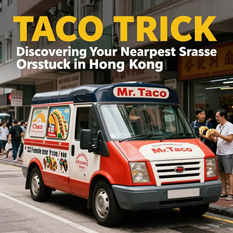 The buzzing scene of Mr. Taco Truck in Chai Wan, where flavor meets community.
