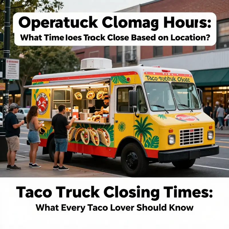Explore the impact of location on taco truck closing times.