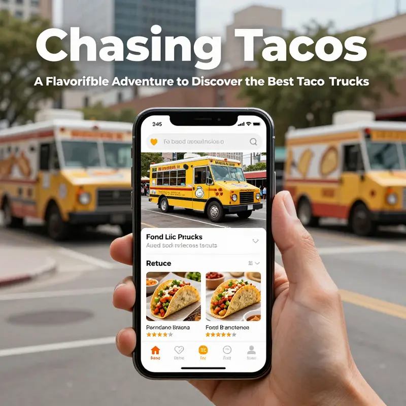 Smartphone apps make finding taco trucks quick and easy, enhancing your culinary journey.