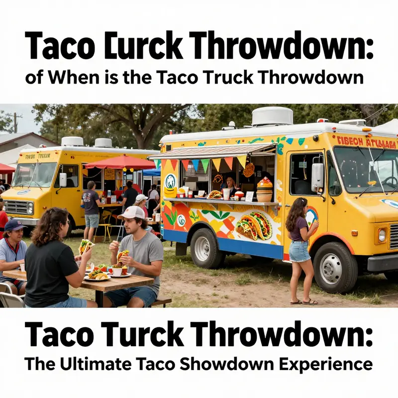 A lively taco truck festival brings together food lovers in a celebration of flavors and community.