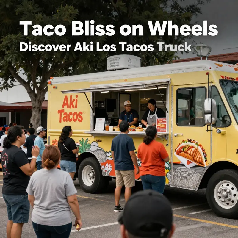 A tantalizing selection of tacos showcasing Aki Los Tacos Truck’s authentic offerings.