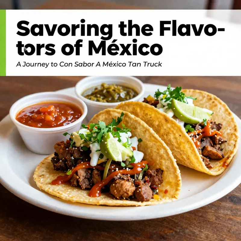 A lively atmosphere at Con Sabor A México, showcasing the culinary excellence and vibrant culture of Mexican street food.