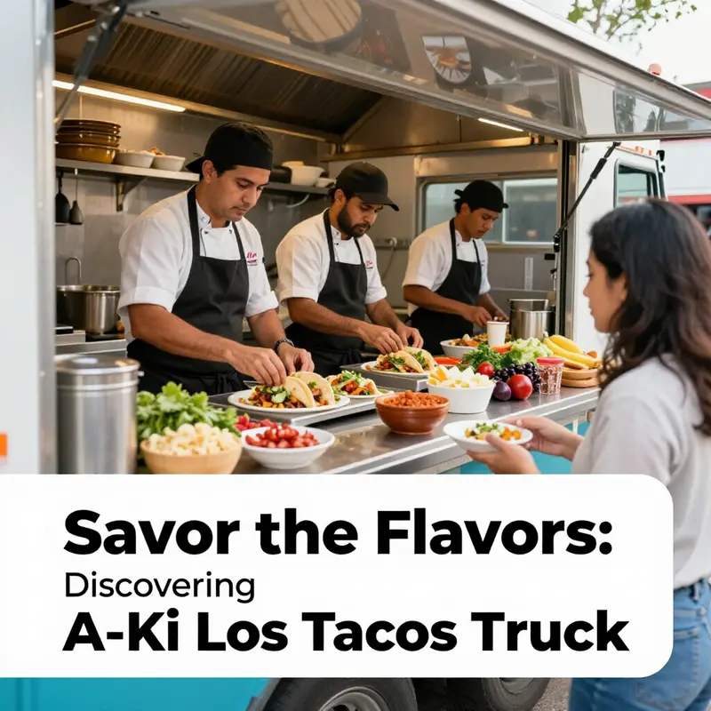 A mouthwatering display of tacos showcasing the fresh and diverse offerings from A-Ki Los Tacos Truck.