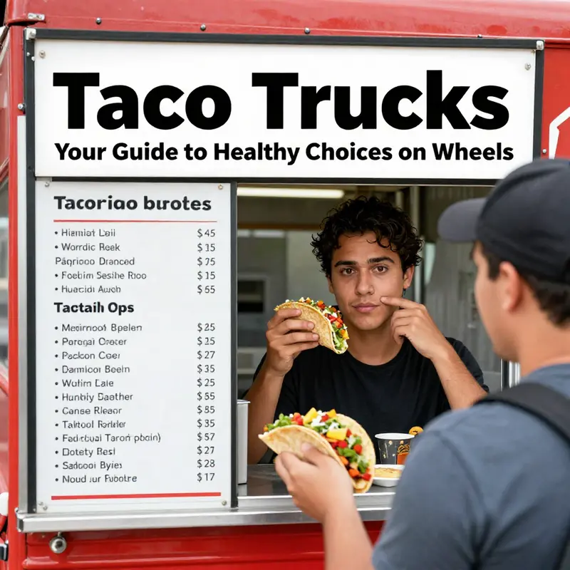 Colorful, fresh ingredients are essential for healthy taco options at food trucks.