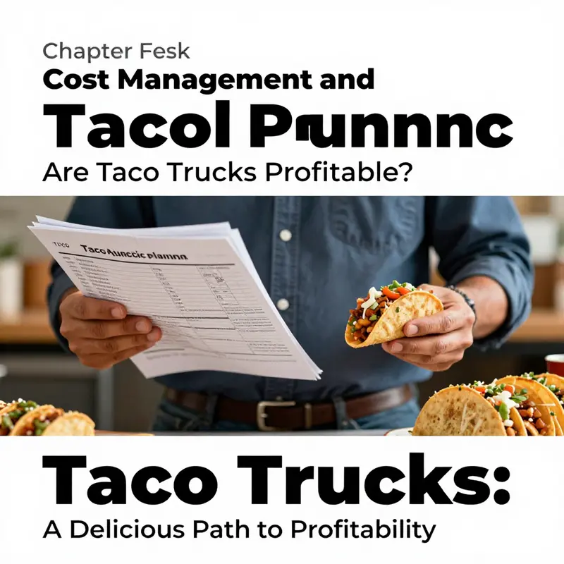 A busy taco truck serving happy customers, illustrating the active engagement and potential for profitability.