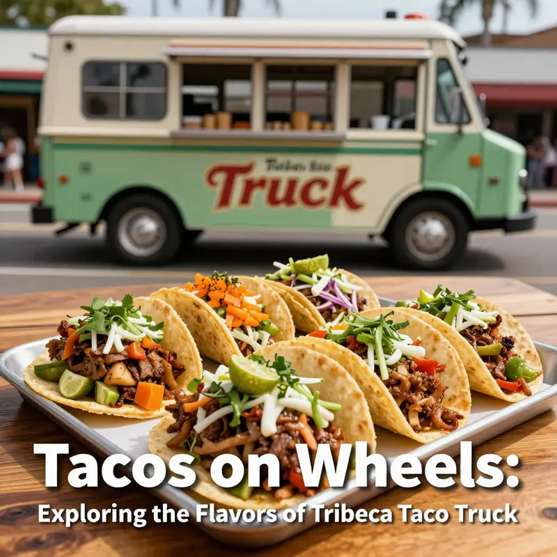 A tempting array of tacos that highlights the fresh ingredients and vibrant flavors of Tribeca Taco Truck.