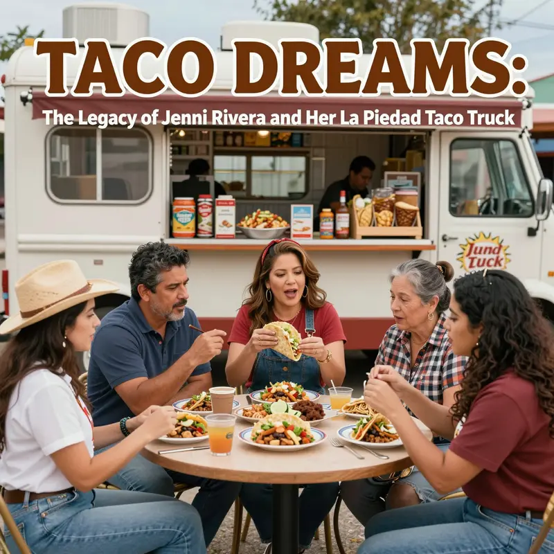 Colorful and lively, the La Piedad Taco Truck captures the spirit of its namesake, Jenni Rivera.