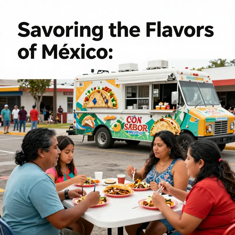 A lively atmosphere at Con Sabor A México, showcasing the culinary excellence and vibrant culture of Mexican street food.