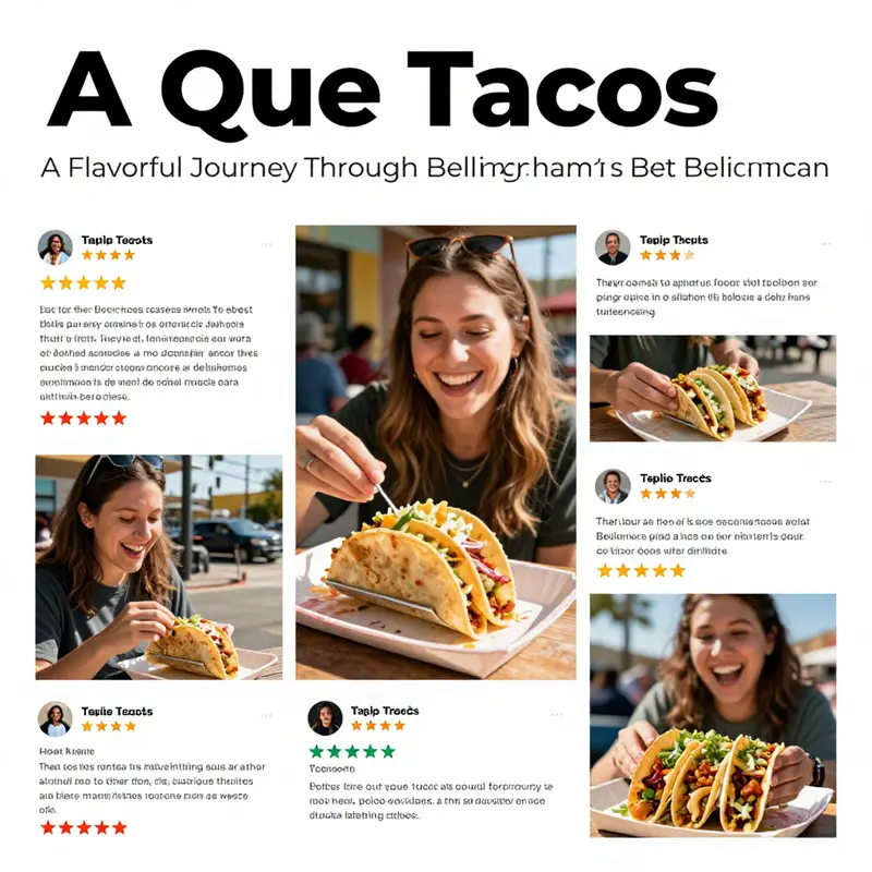 A vibrant spread of tacos showcasing the diverse menu offerings at A Que Tacos.