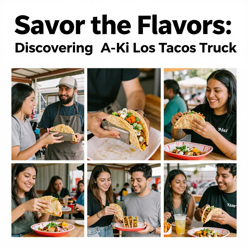 A mouthwatering display of tacos showcasing the fresh and diverse offerings from A-Ki Los Tacos Truck.