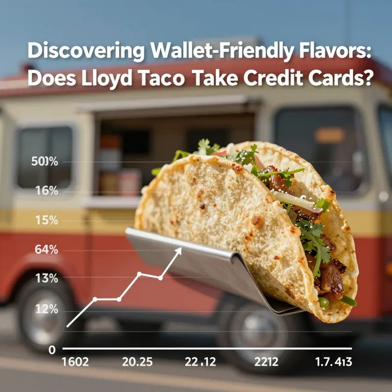 Lloyd Taco Truck showcases diverse payment options in a lively outdoor setting, perfect for taco enthusiasts!