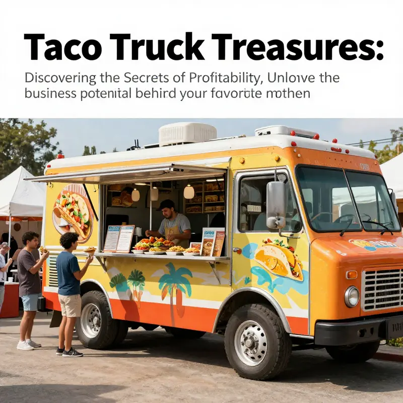 A lively scene of a taco truck at a festival, filled with excited customers enjoying authentic Mexican tacos.