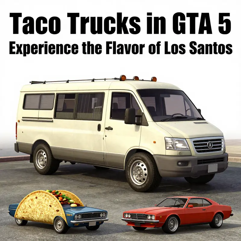 Experience the Taco Van navigating the lively streets of Los Santos.