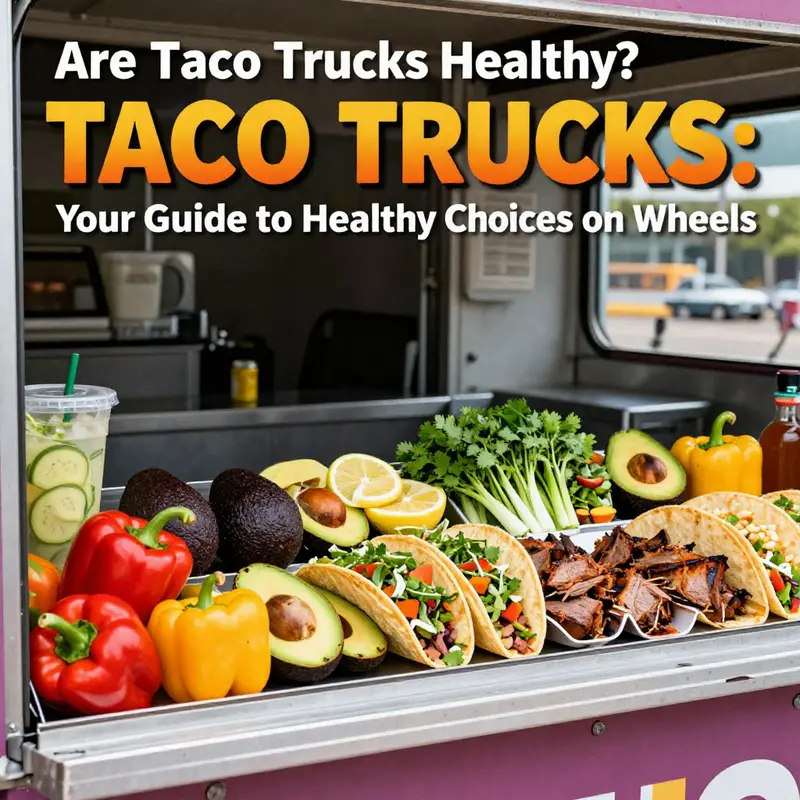 Colorful, fresh ingredients are essential for healthy taco options at food trucks.