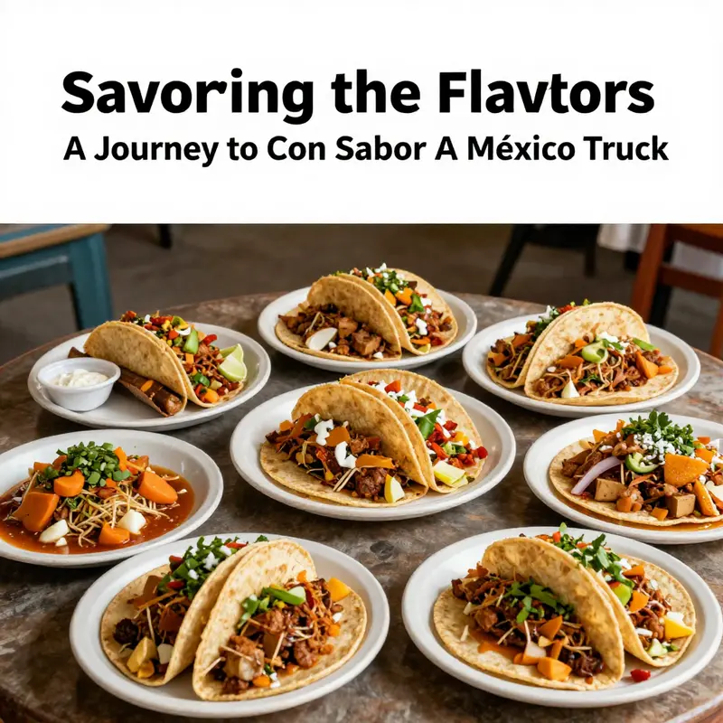 A lively atmosphere at Con Sabor A México, showcasing the culinary excellence and vibrant culture of Mexican street food.