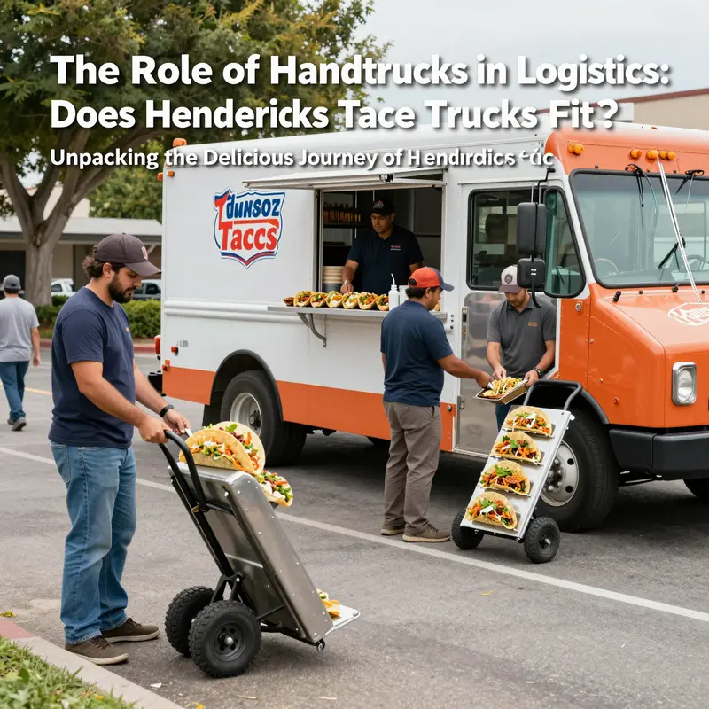 Seamless coordination of handtrucks and taco trucks in delivering food.