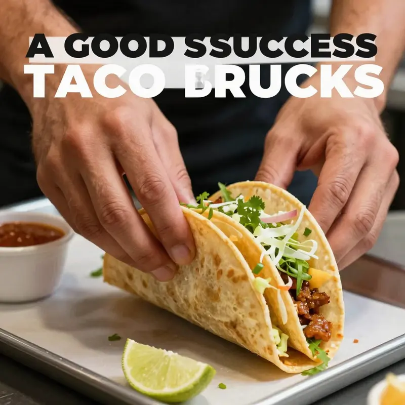 A bustling taco truck scene that embodies authenticity and culture.