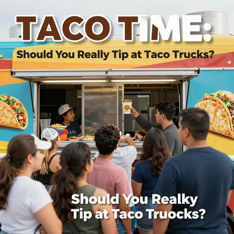 Customers eagerly await their favorite tacos at a vibrant taco truck.