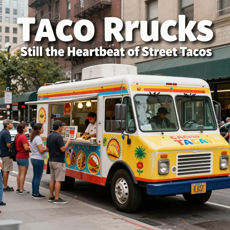A taco truck in action, serving the community with authentic street tacos.