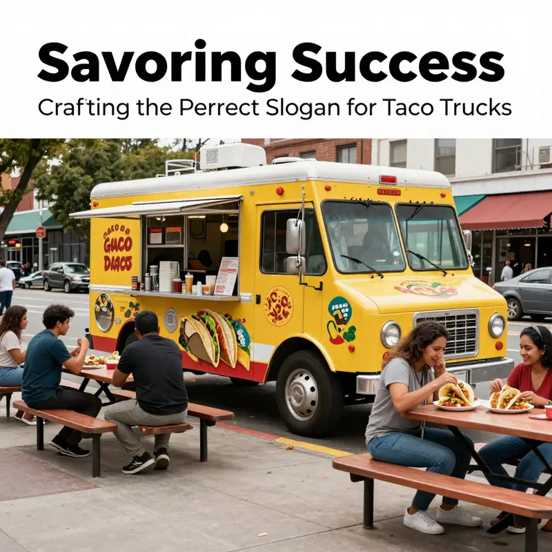A bustling taco truck scene that embodies authenticity and culture.
