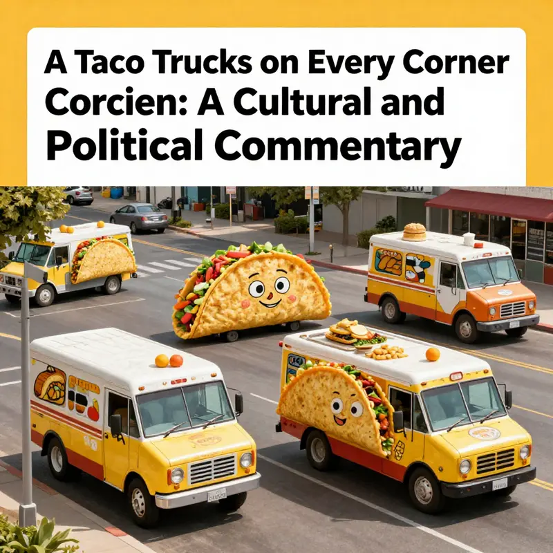 Diverse taco trucks embodying the rich cultural landscape of urban communities.