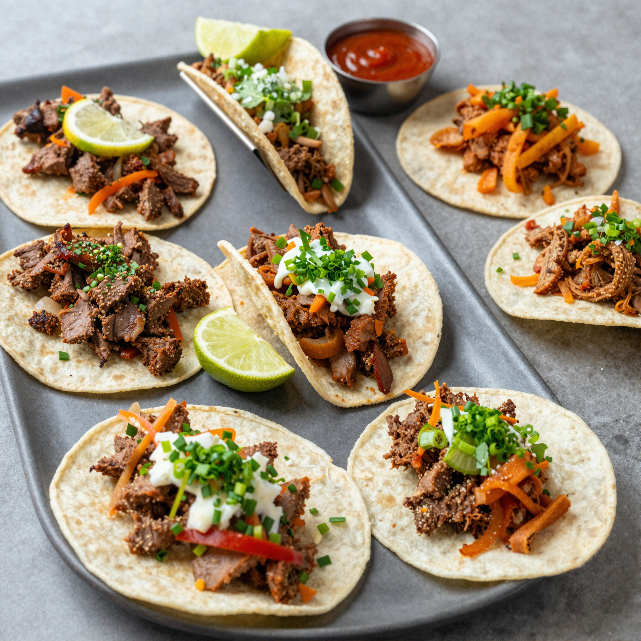 Delicious taco spread from Don Carlos Taco Truck