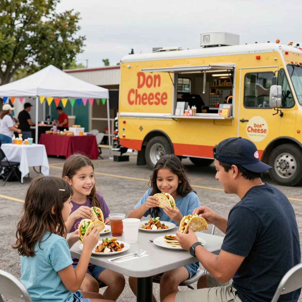 Don Cheese Taco Truck at a food festival