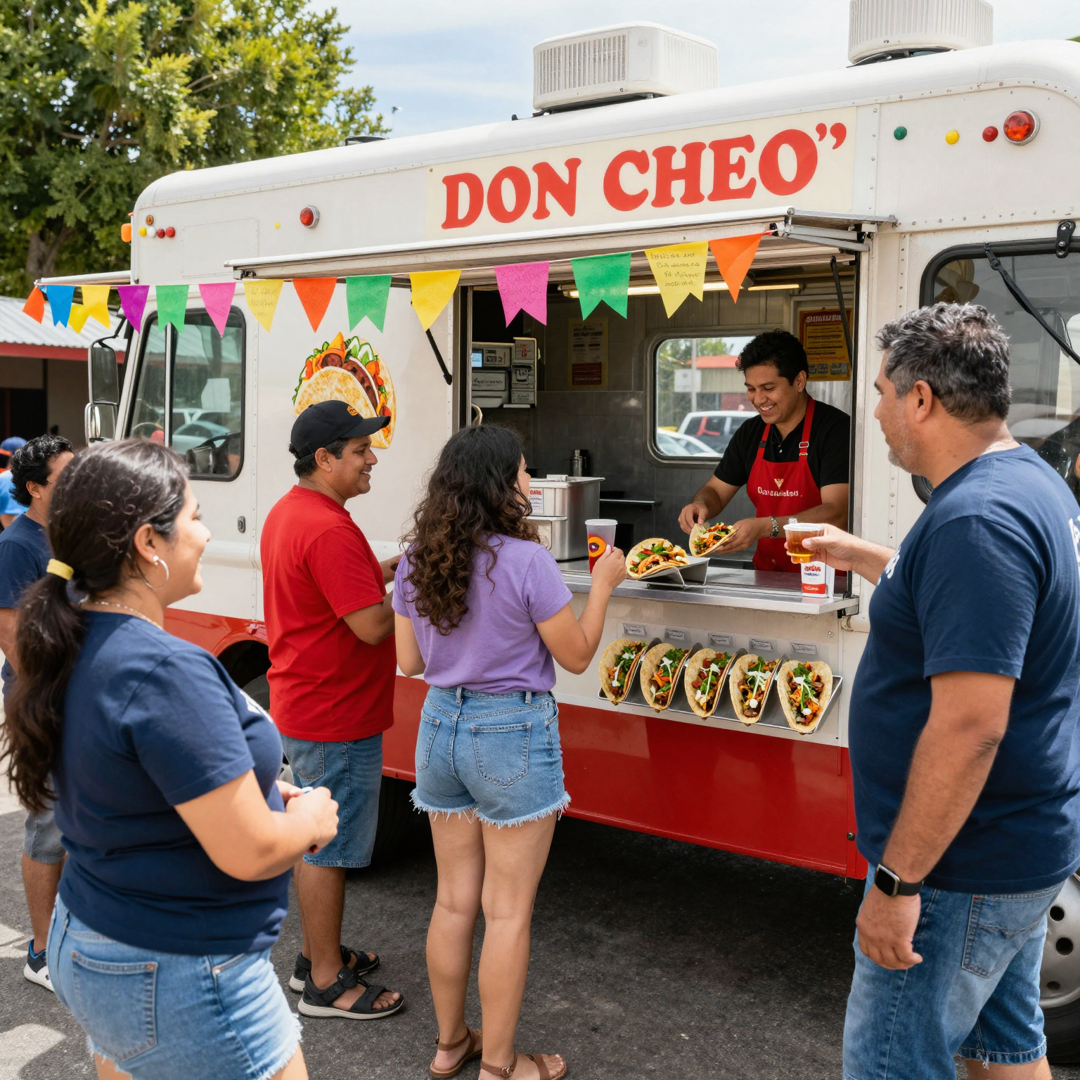 Don Cheo's Taco Truck in Action