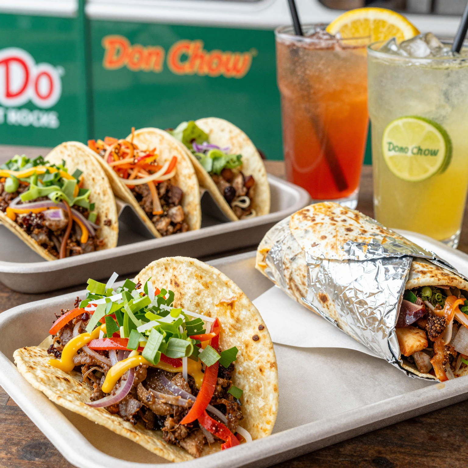 Popular menu items from Don Chow Taco Truck