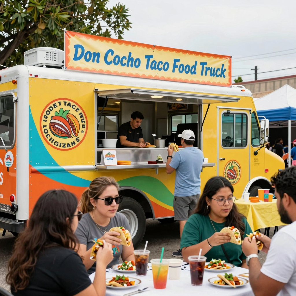 Don Cocho Taco Food Truck at an outdoor event