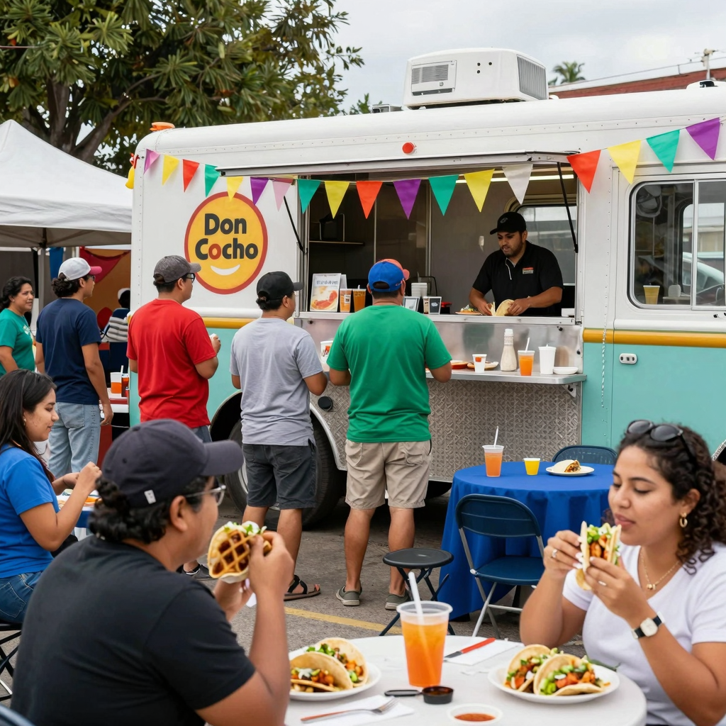 Don Cocho Taco Food Truck at a local event