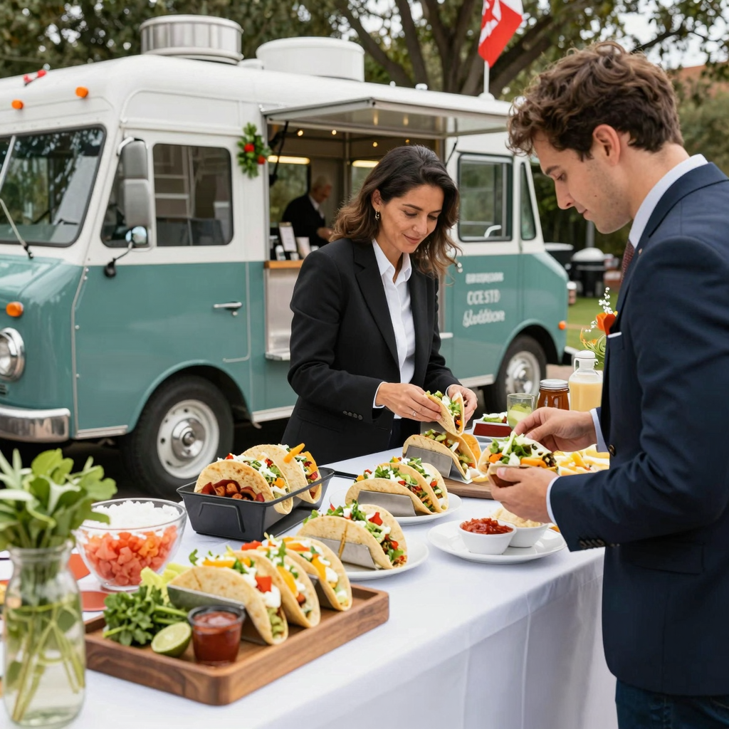 Festive Taco Truck Setup