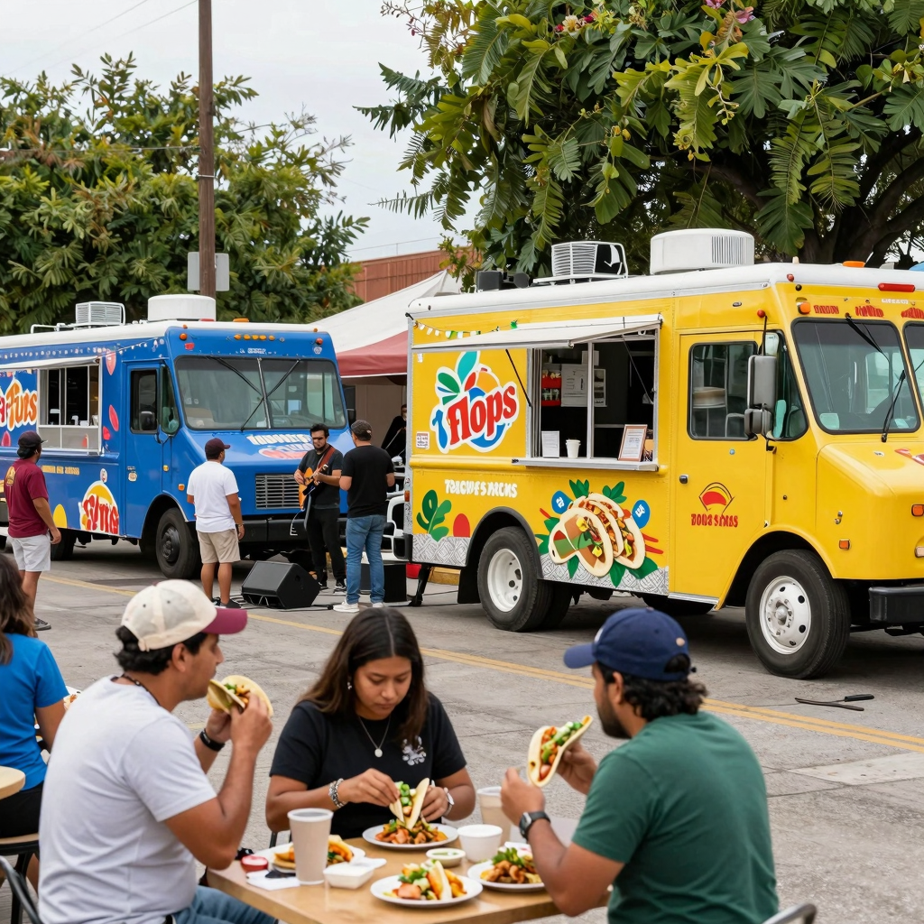 Don Flores Taco Truck at a festival