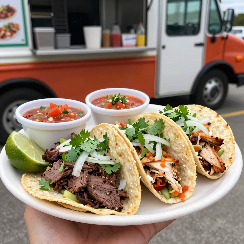 Plate of Street Tacos