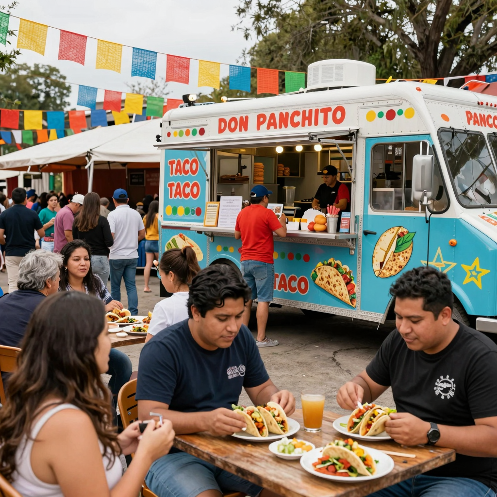 Don Panchito Taco Truck at Festival