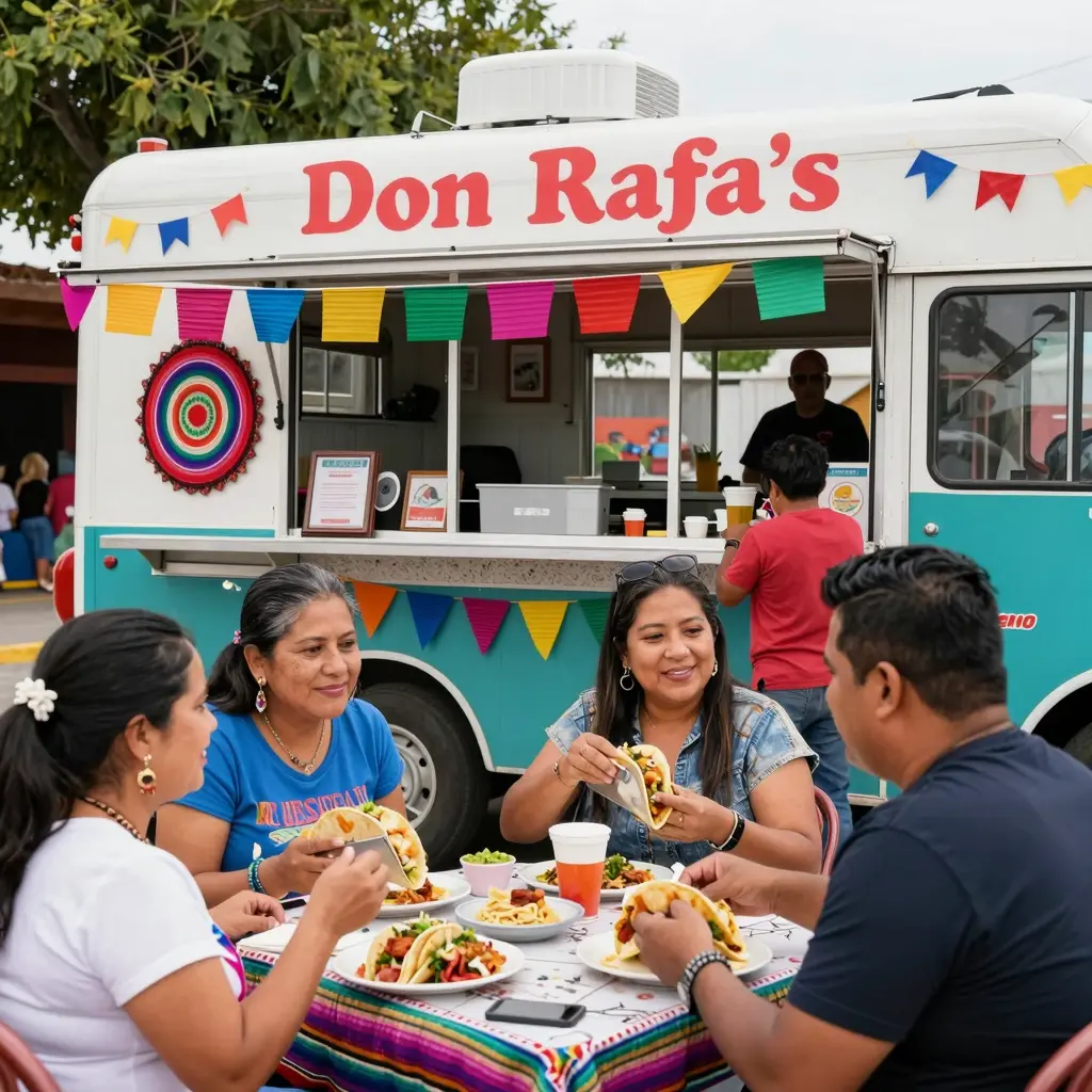 Don Rafa's Taco Truck Scene